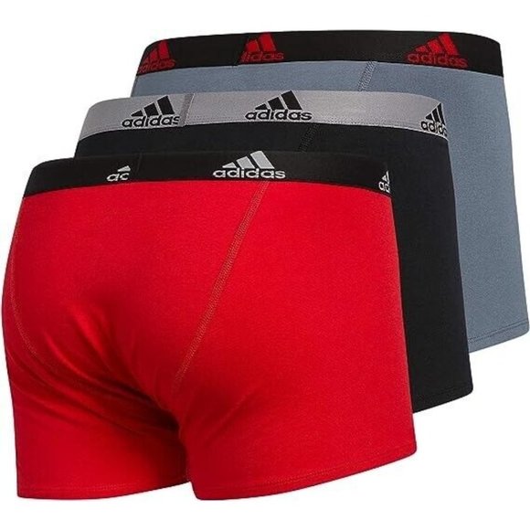 Adidas Mens Performance Stretch Cotton Athletic Comfort Fit Underwear 3 Pack XXL - Picture 2 of 4